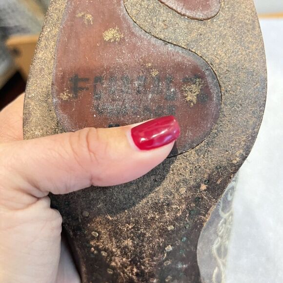 Corral Distressed Brown Cowgirl Boots Bone Embroidery 7.5 Western Cowboy Boho - Picture 7 of 16